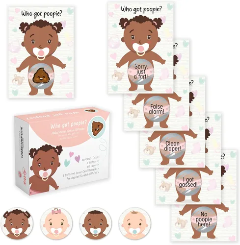 Miniatura 11 de Party Hearty Deliciosa diversión para baby shower – 50 divertidos arañazos de Poopie – Ideal para todos los géneros