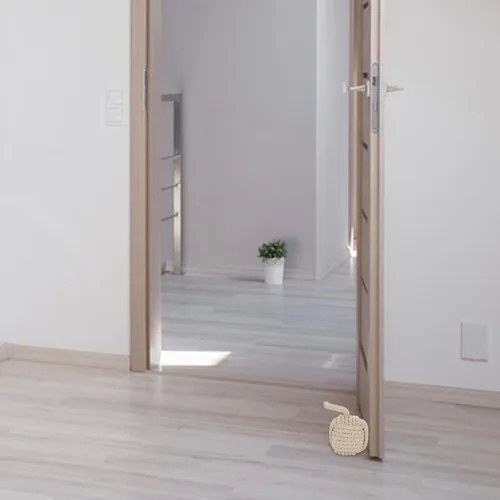 Miniatura 8 de Acrux7 Paquete de 2 topes de puerta cuadrados de 5.5 x 5.5 pulgadas, topes de puerta decorativos náuticos hechos a mano con asa, tope de puerta