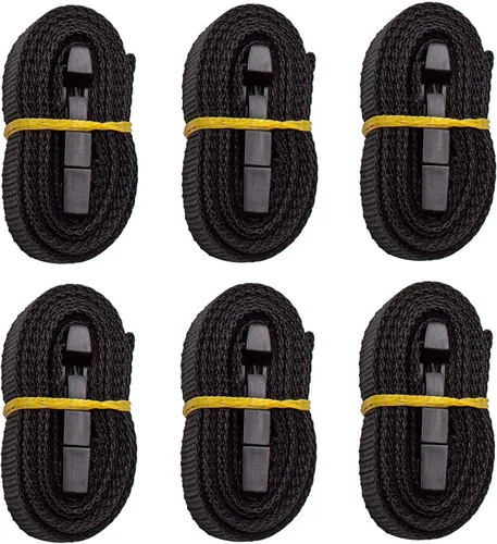 Miniatura 5 de iCOVER IBCA0003 - Correas de amarre ajustables de liberación rápida de 67 pulgadas (5 pies 7 pulgadas) de largo x 1 pulgada de ancho, macho+bucle, 6