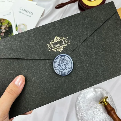 Miniatura 5 de 25 calcomanías para sellos de cera, hechas a mano, autoadhesivas, para invitaciones de bodas, sobres, envoltura de regalo, Navidad
