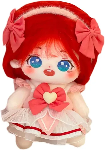 Miniatura 23 de niannyyhouse Muñeca de peluche de 7.9 in para niña, cuerpo de peluche humanoide, sin atributo, 8 pulgadas, cuerpo normal, ropa de vestir, regalos