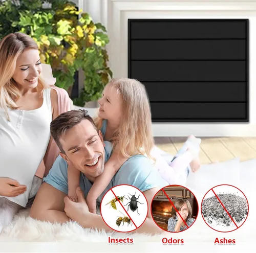 Miniatura 6 de Manta magnética para chimenea para pérdida de calor, cubiertas de chimenea para interiores, mantiene las corrientes de aire fuera, detiene