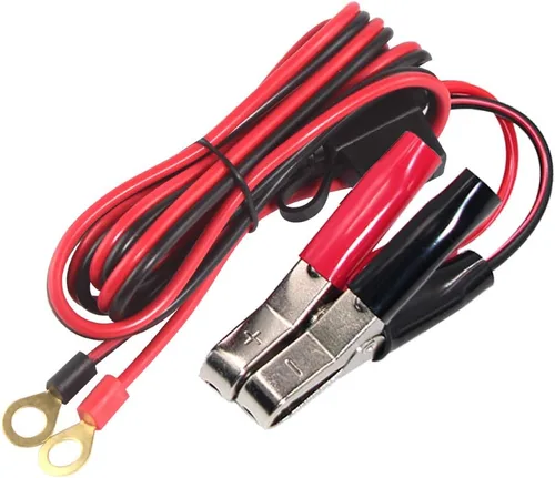 Miniatura 8 de Pinzas tipo cocodrilo para terminales de batería - Pinzas de cocodrilo para batería a cable de arnés de terminal de anillo 2 pines, cable
