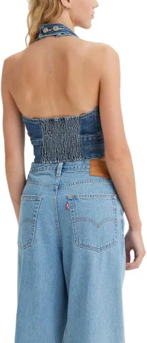 Miniatura 2 de Levi's Top halter de mezclilla Daisy para mujer