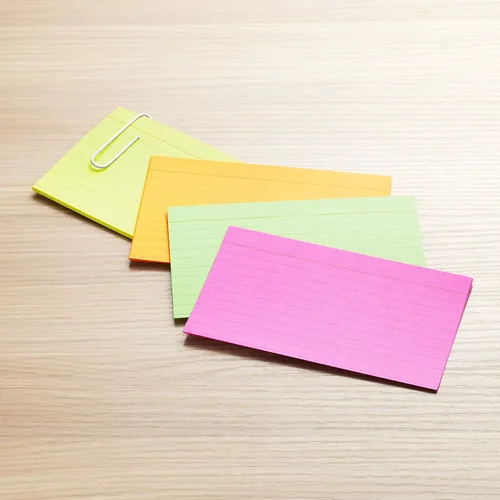 Miniatura 6 de Amazon Basics Tarjetas de índice rayadas para estudiar y tomar notas, colores neón surtidos, 3 x 5 pulgadas, 300
