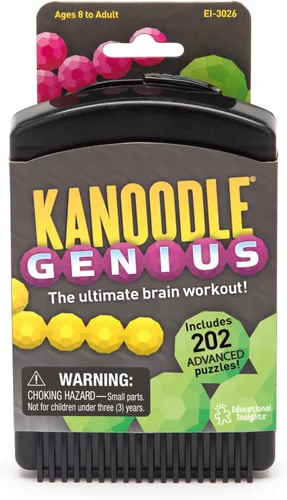 Miniatura 7 de Educational Insights Kanoodle Genius Juego de Rompecabezas 3D para Cerebro y Desafíos Intelectuales para Adultos, Adolescentes y Niños, Más de 200