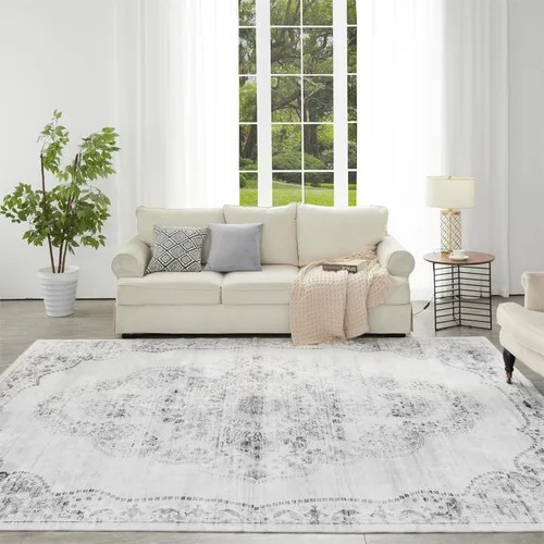 Miniatura 160 de Syalife 4x6 Alfombra Lavable para Área, Ultra Suave Antideslizante, Pila Baja, Alfombra Vintage Resistente a Manchas para Sala de Estar, Alfombra