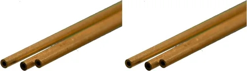Miniatura 10 de K & S PRECISION METALS 8126 3PK3/32 x 12 BRS RND Tubo, paquete de 3, latón