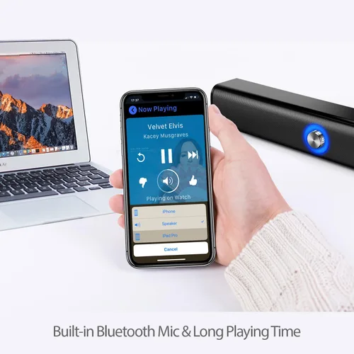 Miniatura 2 de Adesso Xtream S6 Altavoz de barra de sonido Bluetooth y AUX 10W x 2