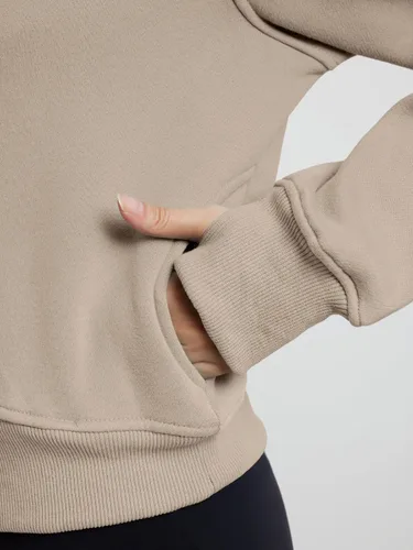 Miniatura 5 de Trendy Queen Sudaderas con capucha y cremallera para mujer, sudaderas recortadas, trajes de otoño, suéteres casuales con capucha, ropa de invierno
