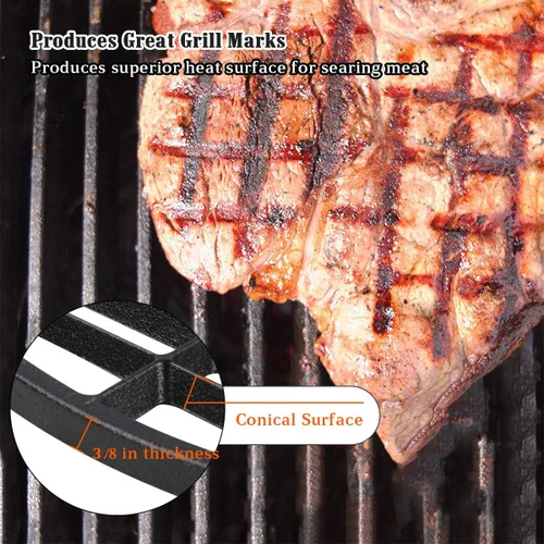 Miniatura 5 de Rejillas de cocina de hierro fundido de 18 pulgadas para huevos verdes grandes y grandes, parrilla redonda de hierro fundido, perfecta para bonitas