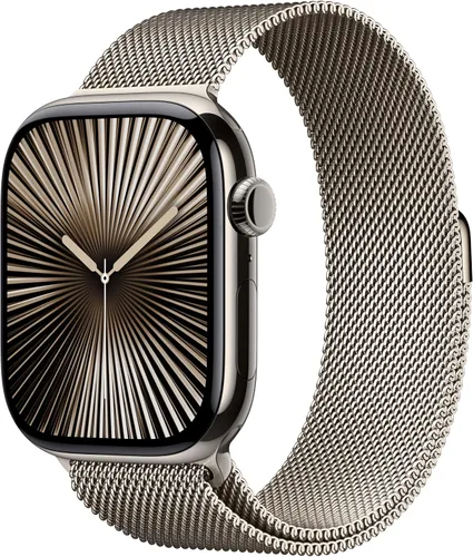 Miniatura 12 de Apple Watch Series 10 [GPS 42 mm] Smartwatch con caja de aluminio negro brillante y correa deportiva negra - M/L. Rastreador de fitness, aplicación