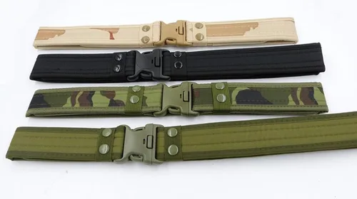 Miniatura 4 de Cinturón táctico militar ajustable de la lona de los hombres con la hebilla plástica