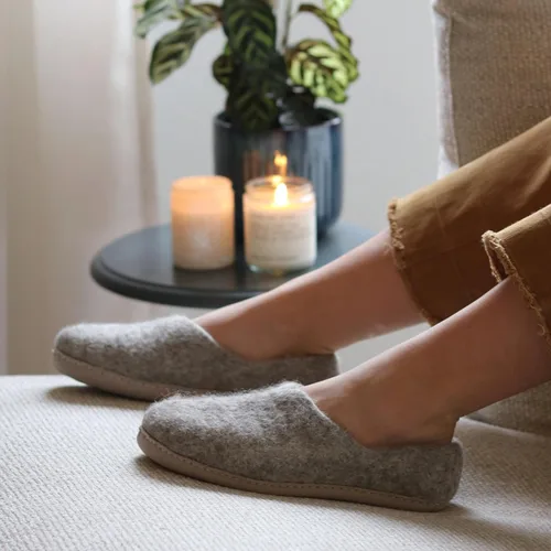 Miniatura 2 de Nootkas Zapatos de casa 'Victoria' de lana merino de fieltro para mujer