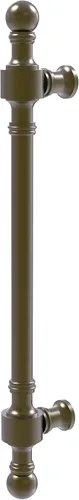 Miniatura 2 de Allied Brass RW-3/8 Retro Wave Collection Tirador de puerta de 8 pulgadas, 8 pulgadas, bronce cepillado