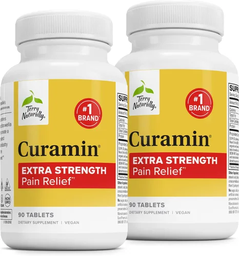 Miniatura 9 de Terry Naturally Curamin Extra Strength - Curcumin & Boswellia Supplement for Healthy Circulation Support - Turmeric Supplement to Support Joints