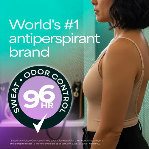 Miniatura 7 de Degree Desodorante antitranspirante de fuerza clínica para mujeres, 96 horas de protección contra el sudor y el olor, ultra seco, invisible, sólido