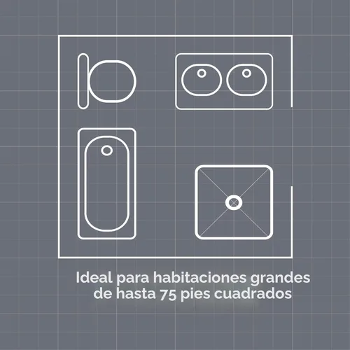 Miniatura 7 de Broan-NuTone AE80LK - Ventilador con LED CleanCover e instalación en el costado de la habitación, certificado ENERGY STAR, 80 CFM, 0.7 Sones