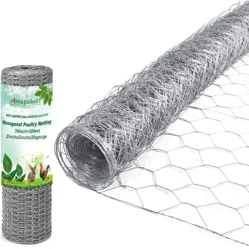 Miniatura 14 de AMAGABELI Garden & Home Alambre de pollo de 13.7 pulgadas x 236 pulgadas, malla galvanizada hexagonal para proyectos de manualidades, cercas