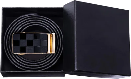 Miniatura 7 de Dubulle Cinturones para hombre de diseñador, correa de vestir de trinquete con hebilla automática deslizante, correa de cuero genuino, regalos