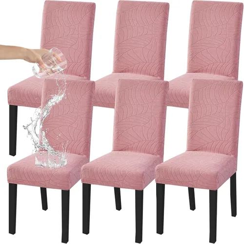 Miniatura 67 de HZDHCLH Juego de 6 fundas grises para sillas Parsons de elastano para comedor, fundas elásticas de elastano para sillas Parsons, fundas de asiento