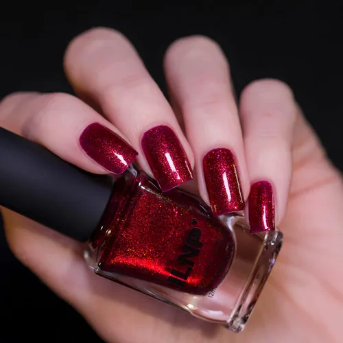 Miniatura 3 de ILNP Ruby - Esmalte de uñas rojo brillante con brillo vibrante