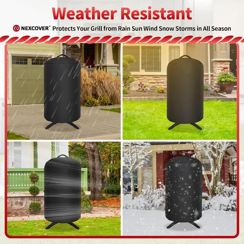 Miniatura 7 de NEXCOVER Cubierta redonda para parrilla de 19.5 pulgadas de diámetro para George Foreman Gfo3320 Gfo240 Crills, cubierta de cúpula para ahumador