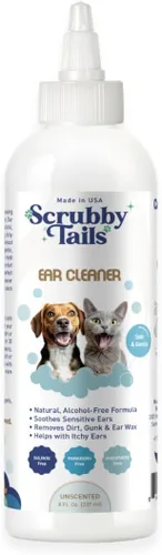Solución limpiadora de oídos para perros y gatos, tratamiento eficaz para infecciones de oídos, alivia la picazón en las orejas, elimina la suciedad