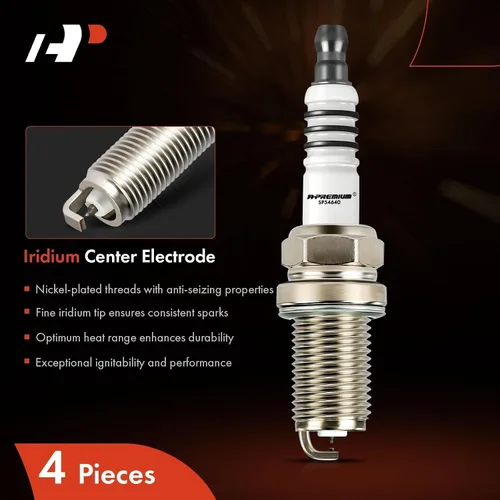 Miniatura 4 de A-Premium Paquete de 4 bujías iridio compatibles con Toyota Corolla, Prius, Yaris, 4Runner, Tacoma y Hyundai Elantra y Subaru Forester y Honda