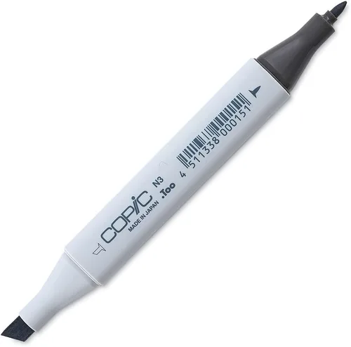 Copic Marcador de alcohol clásico, de doble punta, N3-Copic, gris neutro Gris neutro 3