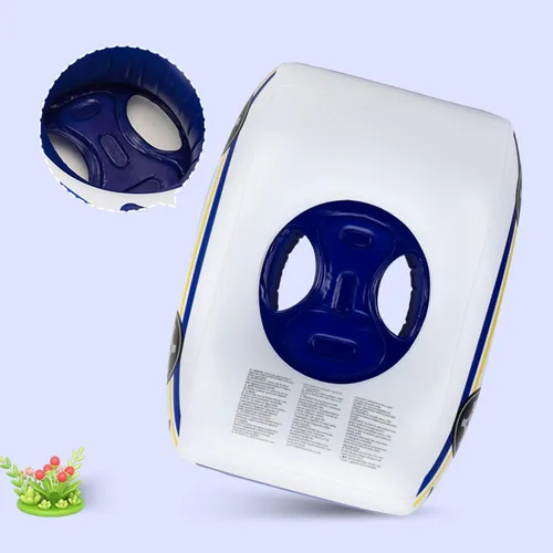 Miniatura 4 de Flotador de piscina 3D de coche de policía para niños, flotadores inflables de piscina para bebés, flotador de natación para bebés con mango