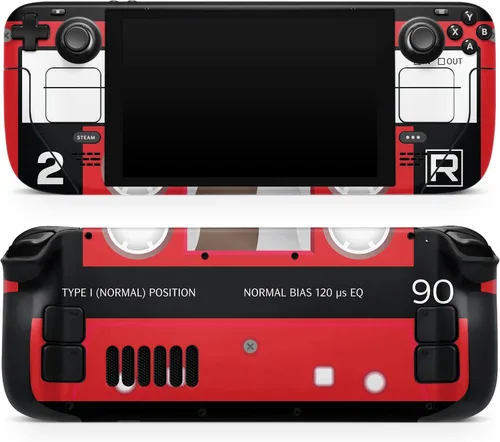 Miniatura 19 de Design Skinz - Compatible con Steam Deck - Calcomanía protectora de vinilo extraíble resistente a los arañazos - Patrón de piel de serpiente roja V3
