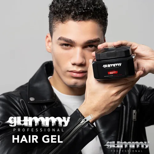 Miniatura 8 de Gummy Gel profesional para el cabello para hombres y mujeres – Gel de peinado de fuerte sujeción para looks de espalda resbaladiza, rizos, trenzas