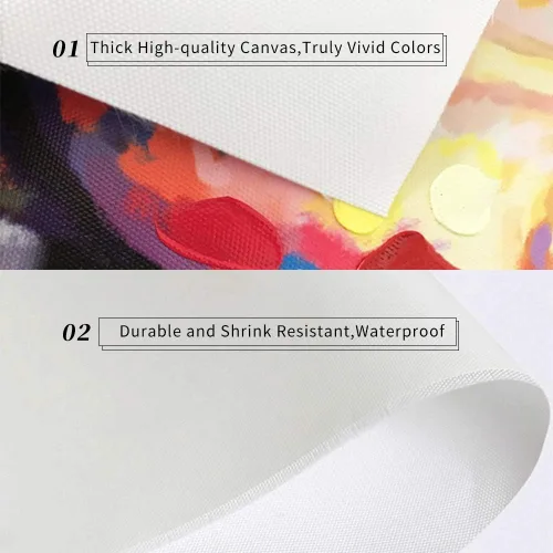Miniatura 4 de INVIN ART Wassily Kandinsky - Lienzo enmarcado enmarcado para pared, 3 piezas, impresión giclée, tríptico abstracto para sala de estar, decoración