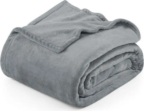 Miniatura 26 de Utopia Bedding Manta de forro polar negro, tamaño individual, ligera, mullida, suave, antiestática de microfibra (60 x 80 pulgadas)