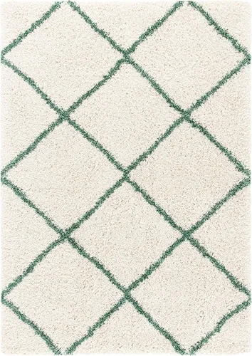 Miniatura 121 de SAFAVIEH - Alfombra de la colección Hudson Shag, diseño de enrejado moderno, no desprende pelusa y fácil de cuidar, 2 pulgadas de grosor, ideal
