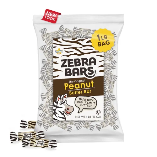 Atkinson's Barras de mantequilla de maní crujientes crujientes de mantequilla de maní caramelo 1 lb bolsa