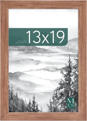 Miniatura 20 de MCS Marco para póster con diseño de museo, veta de madera ónix, 16 x 24 pulgadas, vertical y horizontal, para colgar en la pared, marco grande