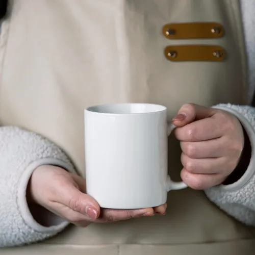 Miniatura 6 de GBhome Juego de 6 tazas de café de 12 onzas, tazas de café de cerámica con flores adhesivas para hombre, mujer, mamá, papá, juego de tazas de café