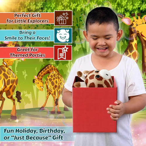 Miniatura 6 de Animales de peluche para niños, suaves y tiernos, decoración de guardería para niños y niñas, bosque y duodécimo regalo impresionante