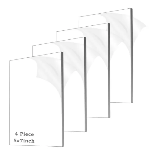 Miniatura 9 de 2 piezas de hojas de acrílico de 1/8" de espesor (3mm) de plexiglás transparente fundido de 12” x 16” con papel protector para letreros, proyectos