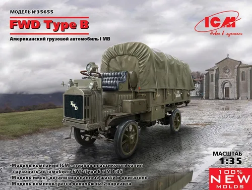 Miniatura 2 de ICM ICM35655 1:35-FWD Tipo B, WWI Camión del Ejército de EE. UU