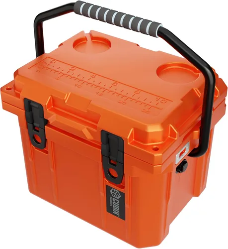 Miniatura 16 de Cubix Outdoors, Enfriador personal rotomoldeado QuadraX 10QT, hielera dura aislante portátil, retención de frío de 3 días, portaviandas Gris granito