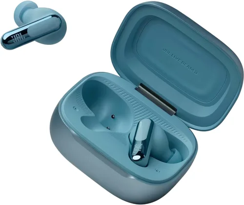 Miniatura 8 de JBL Live Beam 3 - Auriculares inalámbricos con cancelación de ruido, reproducción total de 48 horas, carga inalámbrica, 6 micrófonos para llamadas