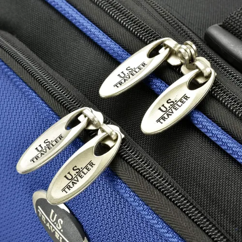 Miniatura 2 de U.S. Traveler New Yorker - Juego de equipaje de viaje expandible ligero y suave, Dobby azul, New Yorker - Juego de equipaje de viaje expandible
