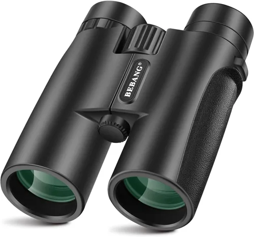 BEBANG Prismáticos para adultos, 10 x 42 pulgadas, prismáticos impermeables de alta potencia para observación de aves, caza, viajes, observación de
