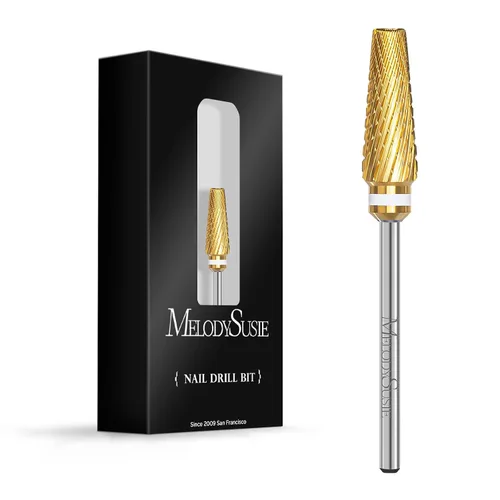 Miniatura 41 de MelodySusie Super Cut Edition Brocas para Uñas 5 en 1, Brocas Multifunción de Carburo de Tungsteno de 3/32'', Adecuadas para Manicura Pedicura