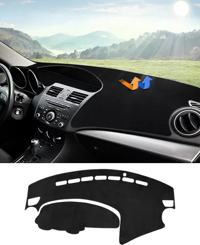 Miniatura 51 de Autorder - Tapete para salpicadero para 2007-2013 Chevy Chevrolet Silverado/GMC Sierra con dos guanteras, accesorios, cubierta de salpicadero
