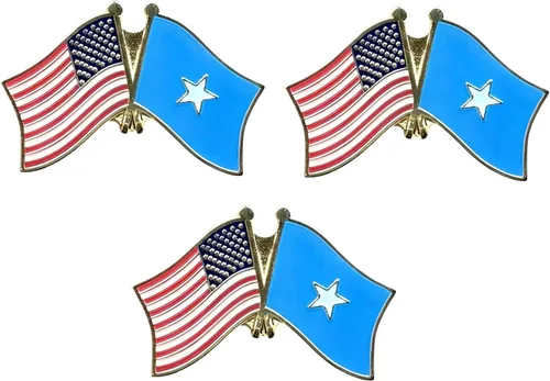 Miniatura 58 de 3 Pines de solapa con banderas de Estados Unidos y países internacionales, paquete de 3 pines dobles con diseño de banderas de Estados Unidos