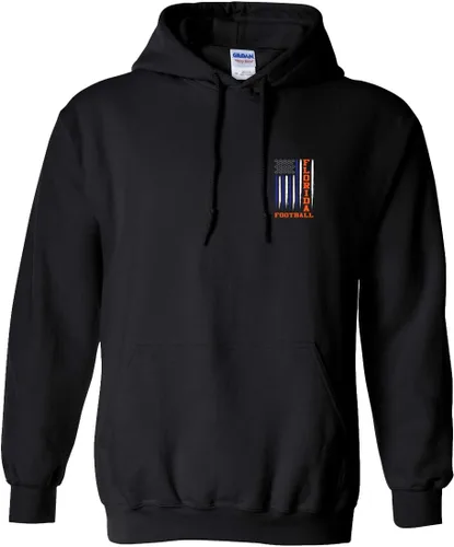 Miniatura 11 de Sudadera con capucha unisex de la bandera americana del color del equipo de fútbol
